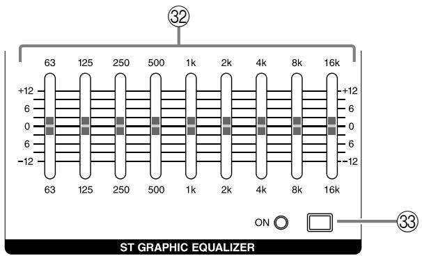 YAMAHA EMX5000 - ■ Graphic equalizer section - 1