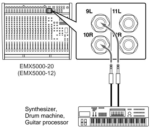 YAMAHA EMX5000 - Connecting an electronic musical instrument - 1