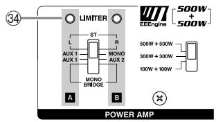 YAMAHA EMX5000 - ■ POWER amp section - 1