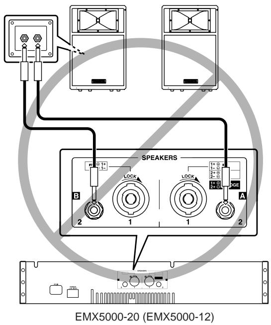 YAMAHA EMX5000 - Connecting speakers - 2