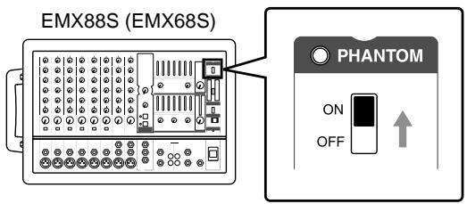YAMAHA EMX88S - Using a condenser microphone - 1