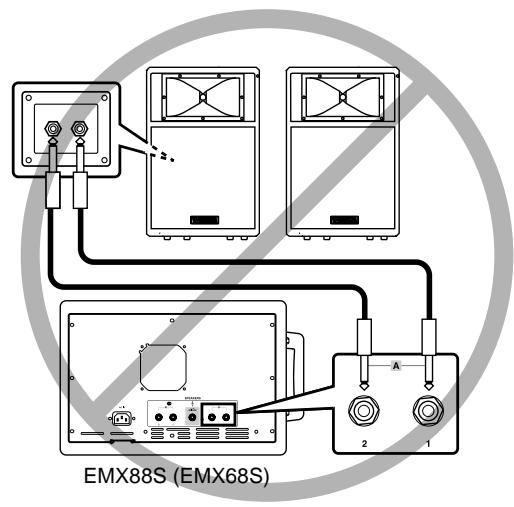YAMAHA EMX88S - Connecting speakers - 2