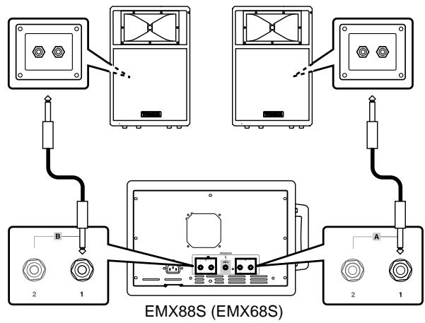 YAMAHA EMX88S - Connecting speakers - 1