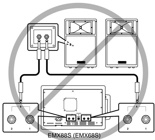 YAMAHA EMX88S - Connecting speakers - 3
