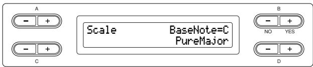 YAMAHA CLP-295GP - Selecting a scale [Scale] - 1