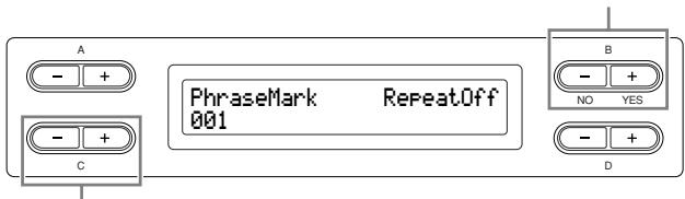 YAMAHA CLP-295GP - Playing back the phrase specified by the phrase number [PhraseMark] - 1