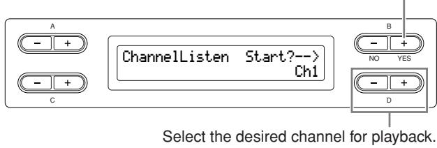 YAMAHA CLP-295GP - Auditioning the channels [ChannelListen] - 1