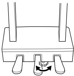 YAMAHA CLP-295GP - Set the adjuster. - 1