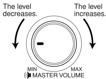 YAMAHA CLP-295GP - Setting the volume - 1