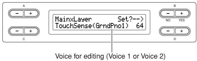 YAMAHA CLP-295GP - Setting the touch sensitivity [TouchSense]* - 2