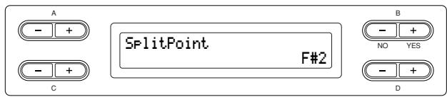 YAMAHA CLP-295GP - Specifying the Split Point [Split Point] - 1