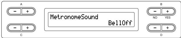 YAMAHA CLP-295GP - Selecting the metronome voice [MetronomeSound] - 1