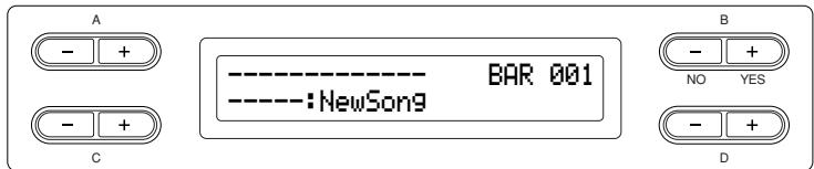 YAMAHA CLP-295GP - Select "NewSong" for recording. - 1