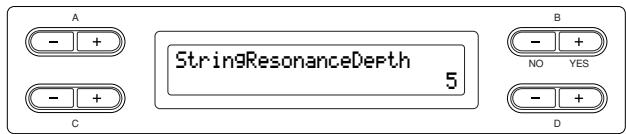 YAMAHA CLP-295GP - Setting the depth of string resonance [StringResonanceDepth] - 1