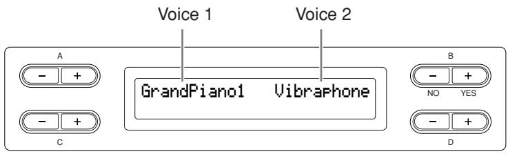 YAMAHA CLP-295GP - Enter Dual mode. Press two voice group buttons simultaneously. - 1