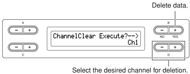 YAMAHA CLP-295GP - Deleting data from each channel [ChannelClear] - 1