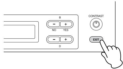 YAMAHA CLP-295GP - Press the [EXIT] button to exit from a function. - 2