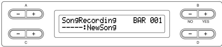 YAMAHA CLP-295GP - Specify the recording parts and engage the record mode. - 1