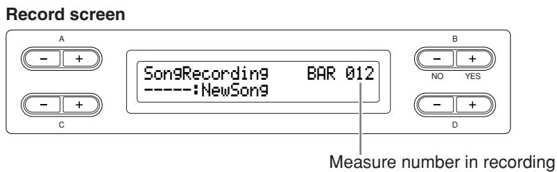 YAMAHA CLP-295GP - Start and stop recording. - 1