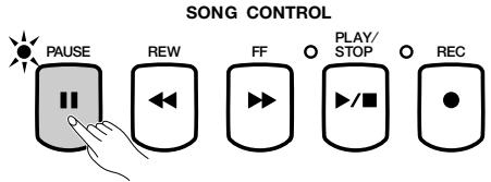 YAMAHA CVP-109-107-105-700 - Pause before the punch-in point. - 1