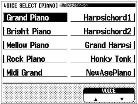 YAMAHA CVP-109-107-105-700 - Changing a Setting in a Menu Display - 2