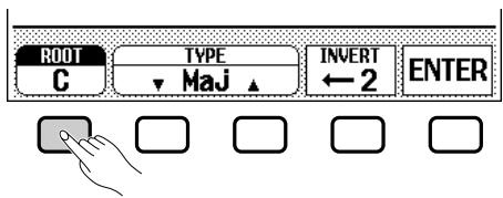 YAMAHA CVP-109-107-105-700 - Enter the chord root. - 1