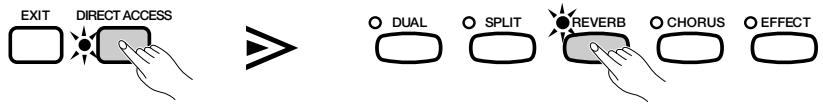 YAMAHA CVP-109-107-105-700 - Displaying the Reverb Settings - 1