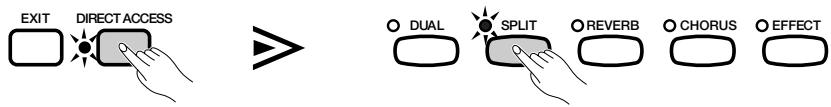 YAMAHA CVP-109-107-105-700 - Displaying the Left Voice Keyboard Settings - 1