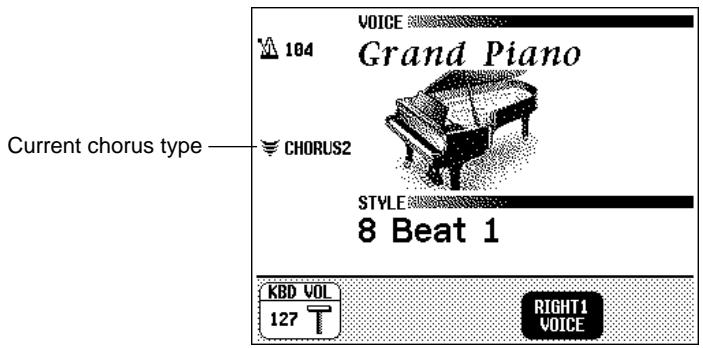 YAMAHA CVP-109-107-105-700 - Turning the Chorus On or Off - 2