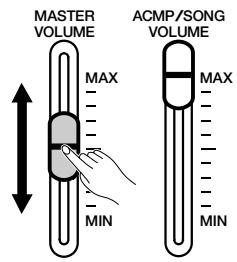 YAMAHA CVP-109-107-105-700 - Adjusting the Overall Volume - 1