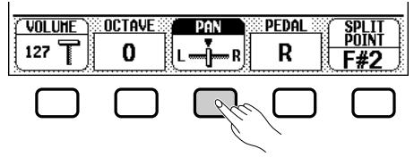 YAMAHA CVP-109-107-105-700 - Press the PAN button. - 1