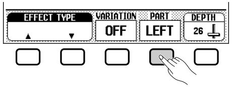 YAMAHA CVP-109-107-105-700 - Setting the Affected Part - 1