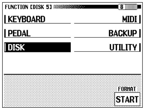 YAMAHA CVP-109-107-105-700 - Execute the format operation. - 1