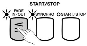YAMAHA CVP-109-107-105-700 - Press the [FADE IN/OUT] button. - 1