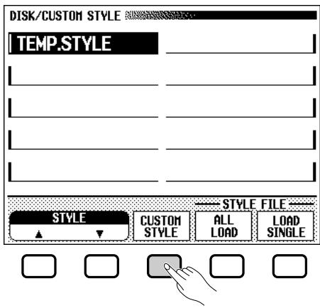 YAMAHA CVP-109-107-105-700 - Select the CUSTOM STYLE function. - 1