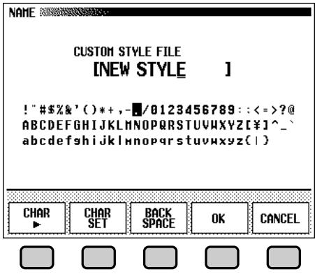 YAMAHA CVP-109-107-105-700 - Name the custom style. - 2