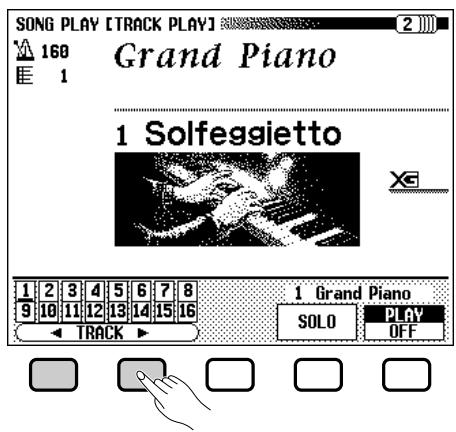 YAMAHA CVP-109-107-105-700 - Select the SONG PLAY [TRACK PLAY] page. - 1