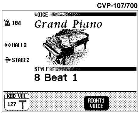 YAMAHA CVP-109-107-105-700 - Selecting a Function - 1