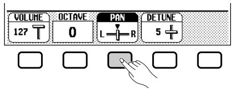 YAMAHA CVP-109-107-105-700 - Press the PAN button. - 1