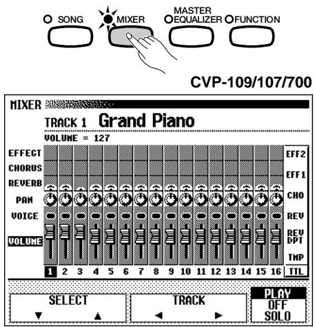 YAMAHA CVP-109-107-105-700 - Adjustment of Track Settings - 1