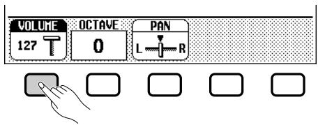 YAMAHA CVP-109-107-105-700 - Press the VOLUME button. - 1