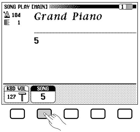 YAMAHA CVP-109-107-105-700 - Select the song number to be recorded. - 1