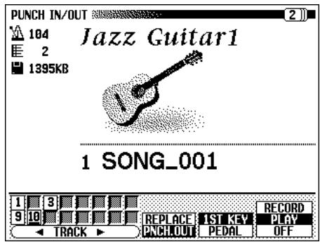 YAMAHA CVP-109-107-105-700 - Turn on the Punch-in/out function. - 2