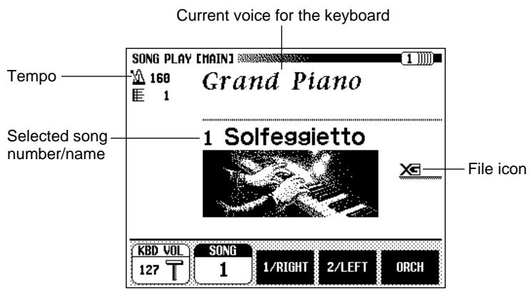 YAMAHA CVP-109-107-105-700 - Select a song number. - 1