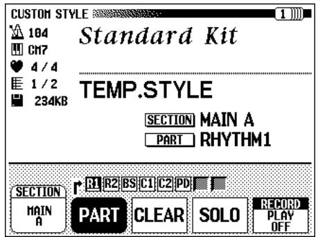 YAMAHA CVP-109-107-105-700 - Select the CUSTOM STYLE function. - 3