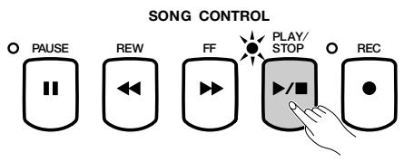 YAMAHA CVP-109-107-105-700 - Play back the song. - 1