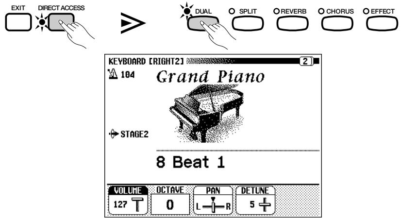 YAMAHA CVP-109-107-105-700 - Displaying the Second Voice Keyboard Settings - 1