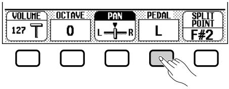 YAMAHA CVP-109-107-105-700 - Setting the Range Affected by the Right and Left Pedals - 1