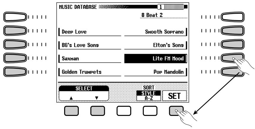 YAMAHA CVP-109-107-105-700 - Select and recall a panel setup. - 1