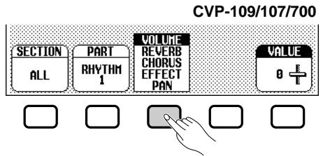 YAMAHA CVP-109-107-105-700 - Select the parameter you want to set. - 1